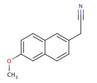 2-(6-Methoxy-2-naphthyl)acetonitrile (CAS 71056-96-7) - chemical structure image