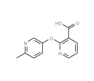 2-(6-Methyl-pyridin-3-yloxy)-nicotinic acid - chemical structure image