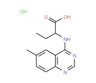 2-(6-Methyl-quinazolin-4-ylamino)-butyric acid hydrochloride - chemical structure image