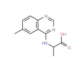 2-(6-Methyl-quinazolin-4-ylamino)-propionic acid - chemical structure image