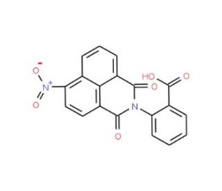 2-(6-nitro-1,3-dioxo-1H-benzo[de]isoquinolin-2(3H)-yl)benzoic acid - chemical structure image