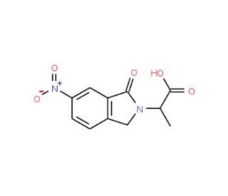 2-(6-Nitro-1-oxo-1,3-dihydro-isoindol-2-yl)-propionic acid - chemical structure image