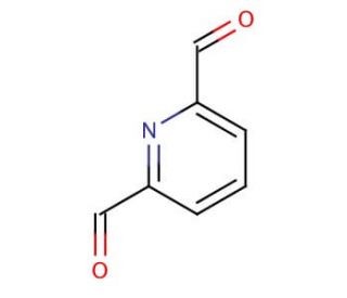 2,6-Pyridinedicarboxaldehyde (CAS 5431-44-7) - chemical structure image