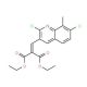 2,7-Dichloro-8-methyl-3-(2,2-diethoxycarbonyl)vinylquinoline (CAS 1031929-06-2) - chemical structure image
