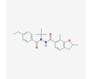 2,7-Dimethyl-2,3-dihydro-benzofuran-6-carboxylic acid N&prime;-tert-butyl-N&prime;-(4-ethyl-benzoyl)-hydrazide - chemical structure image