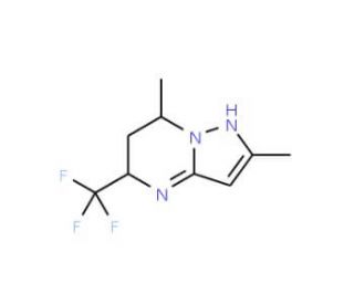 2,7-dimethyl-5-(trifluoromethyl)-4,5,6,7-tetrahydropyrazolo[1,5-a]pyrimidine - chemical structure image