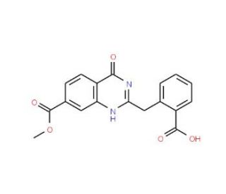 2-{[7-(methoxycarbonyl)-4-oxo-3,4-dihydroquinazolin-2-yl]methyl}benzoic acid - chemical structure image