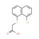 2-(8-Chloro-1-naphthylthio)acetic acid (CAS 129-94-2) - chemical structure image
