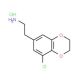 2-(8-chloro-2,3-dihydro-1,4-benzodioxin-6-yl)ethanamine hydrochloride - chemical structure image
