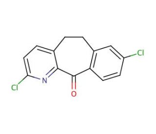 2,8-Dichloro-5,6-dihydro-11H-benzo[5,6]cyclohepta[1,2-b]pyridin-11-one (CAS 133330-61-7) - chemical structure image