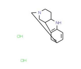 2,8-Dimethyl-2,3,4,4a,5,9b-hexahydro-1H-pyrido-[4,3-b]indole dihydrochloride - chemical structure image