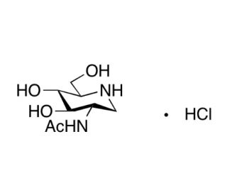 2-Acetamido-1,2-dideoxynojirimycin Hydrochloride (CAS 1356848-49-1) - chemical structure image
