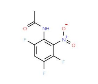 2-Acetamido-1-nitro-3,5,6-trifluorobenzene (CAS 388-11-4) - chemical structure image
