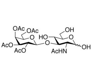 2-Acetamido-2-deoxy-3-O-(2,3,4,6-tetra-O-acetyl-&beta;-D-galactopyranosyl) D-glucopyranose (CAS 191532-23-7) - chemical structure