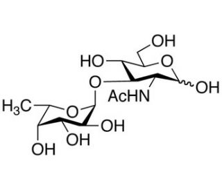 2-Acetamido-2-deoxy-3-O-(&alpha;-L-fucopyranosyl)-D-glucopyranose (CAS 52630-68-9) - chemical structure image