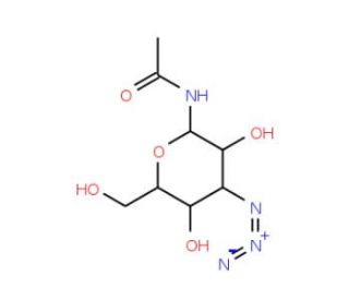 2-Acetamido-2-deoxy-β-D-glucopyranosyl Azide (CAS 29847-23-2) - chemical structure image