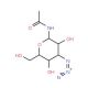 2-Acetamido-2-deoxy-β-D-glucopyranosyl Azide 的分子结构, CAS编号: 29847-23-2 2-Acetamido-2-deoxy-β-D-glucopyranosyl Azide (CAS 29847-23-2) - chemical structure image