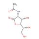 2-Acetamido-2-deoxy-D-mannono-1,4-lactone 的分子结构, CAS编号: 28876-37-1 2-Acetamido-2-deoxy-D-mannono-1,4-lactone (CAS 28876-37-1) - chemical structure image