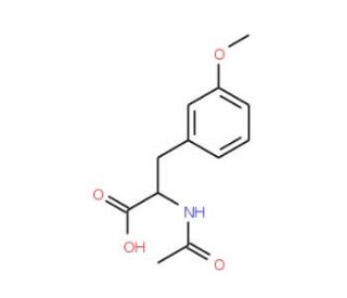 2-acetamido-3-(3-methoxyphenyl)propanoic acid (CAS 41888-58-8) - chemical structure image