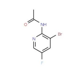 2-Acetamido-3-bromo-5-fluoropyridine (CAS 1065074-95-4) - chemical structure image