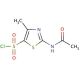 2-Acetamido-4-methyl-5-thiazolesulfonyl chloride (CAS 69812-29-9) - chemical structure image