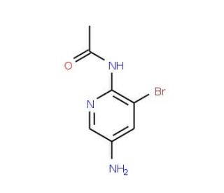 2-Acetamido-5-amino-3-bromopyridine (CAS 896161-09-4) - chemical structure image