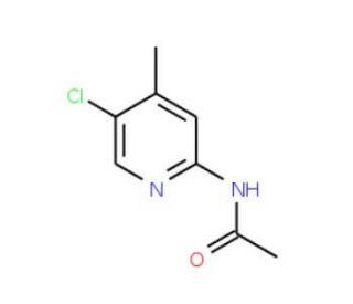 2-Acetamido-5-chloro-4-methylpyridine (CAS 148612-16-2) - chemical structure image