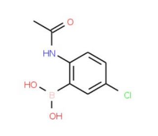 2-Acetamido-5-chlorophenylboronic acid (CAS 1072945-85-7) - chemical structure image