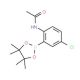 2-Acetamido-5-chlorophenylboronic acid, pinacol ester (CAS 957063-08-0) - chemical structure image
