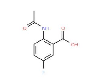 2-Acetamido-5-fluorobenzoic acid (CAS 49579-56-8) - chemical structure image