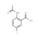 2-Acetamido-5-fluorobenzoic acid (CAS 49579-56-8) - chemical structure image