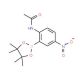 2-Acetamido-5-nitrophenylboronic acid, pinacol ester (CAS 1150271-73-0) - chemical structure image