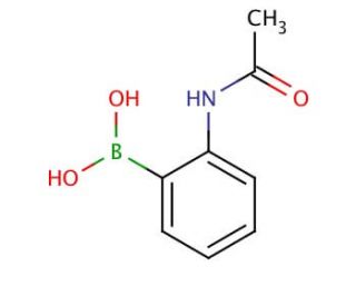 2-Acetamidophenylboronic acid (CAS 169760-16-1) - chemical structure image