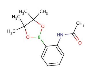 2-Acetamidophenylboronic acid pinacol ester (CAS 380430-61-5) - chemical structure image