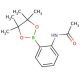 2-Acetamidophenylboronic acid pinacol ester (CAS 380430-61-5) - chemical structure image