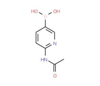 2-Acetamidopyridine-5-boronic acid (CAS 947533-21-3) - chemical structure image