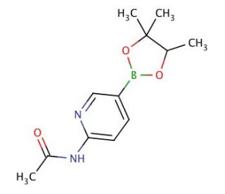 2-Acetamidopyridine-5-boronic acid pinacol ester (CAS 904326-87-0) - chemical structure image
