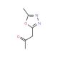 2-Acetonyl-5-methyl-1,3,4-oxadiazole (CAS 83553-13-3) - chemical structure image