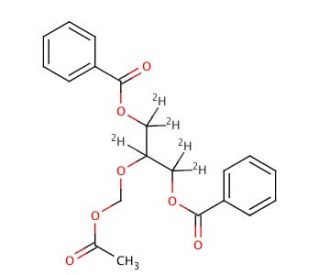 2-(Acetoxymethoxy)-1,3-propanediyl-d5 Dibenzoate - chemical structure image