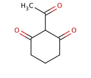 2-Acetyl-1,3-cyclohexanedione (CAS 4056-73-9) - chemical structure image