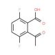 2-Acetyl-3,6-difluorobenzoic acid (CAS 319457-34-6) - chemical structure image