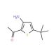 2-Acetyl-3-amino-5-t-butylthiophene (CAS 175137-06-1) - chemical structure image