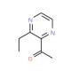 2-Acetyl-3-ethylpyrazine (CAS 32974-92-8) - chemical structure image