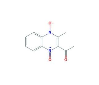 2-Acetyl-3-methylquinoxaline-1,4-dioxide (CAS 13297-17-1) - chemical structure image