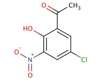 2-Acetyl-4-chloro-6-nitrophenol (CAS 7195-78-0) - chemical structure image