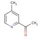 2-Acetyl-4-methylpyridine (CAS 59576-26-0) - chemical structure image