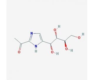 2-Acetyl-4-tetrahydroxybutylimidazole (CAS 94944-70-4) - chemical structure image