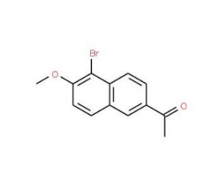 2-Acetyl-5-bromo-6-methoxynaphthalene (CAS 84167-74-8) - chemical structure image