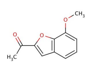 2-Acetyl-7-methoxybenzofuran (CAS 43071-52-9) - chemical structure image