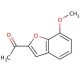 2-Acetyl-7-methoxybenzofuran (CAS 43071-52-9) - chemical structure image